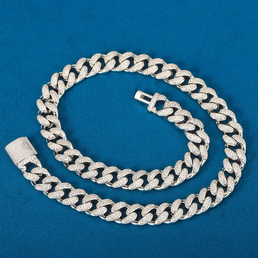 12mm Miami Prong Cuban Chain Necklace