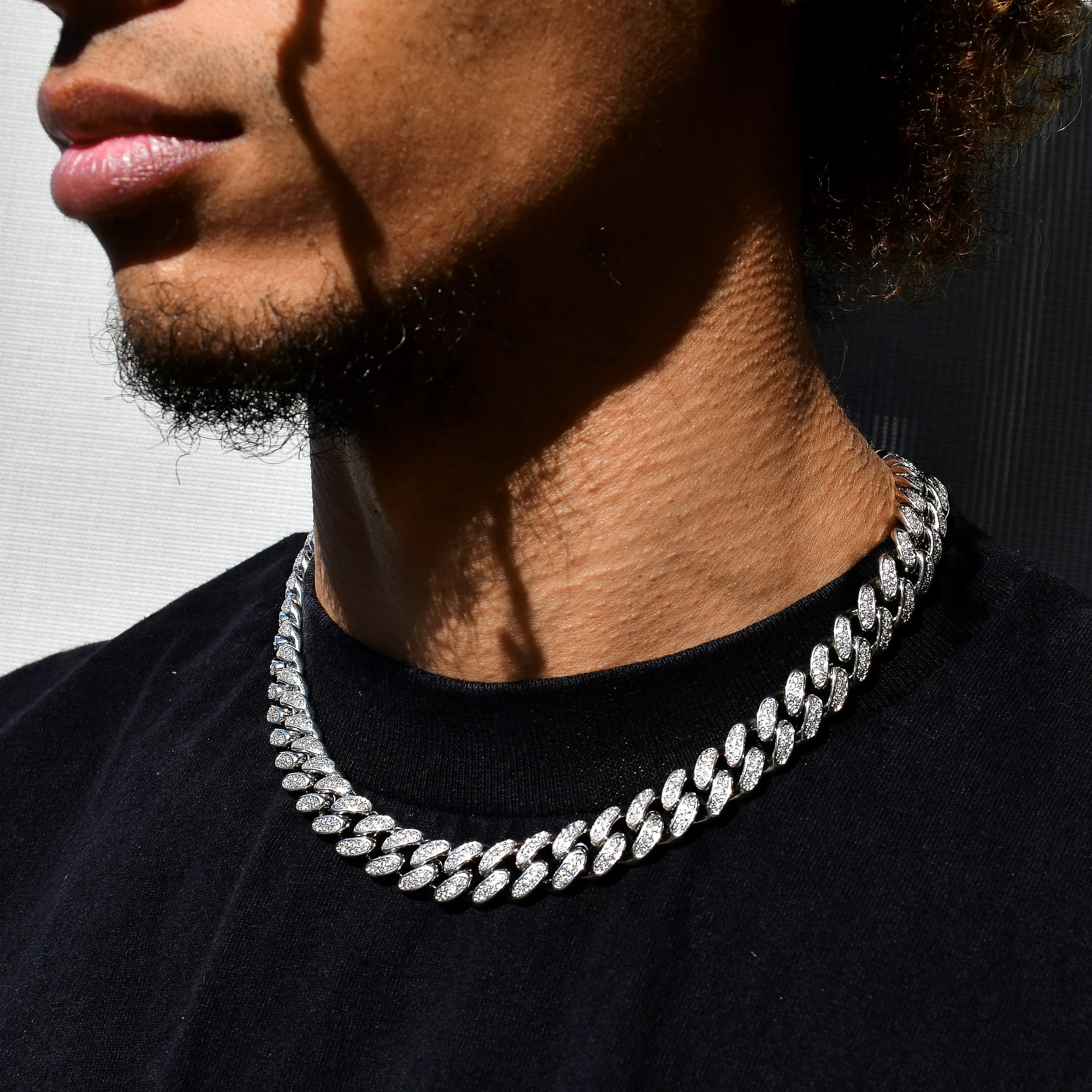 12mm Miami Prong Cuban Chain Necklace