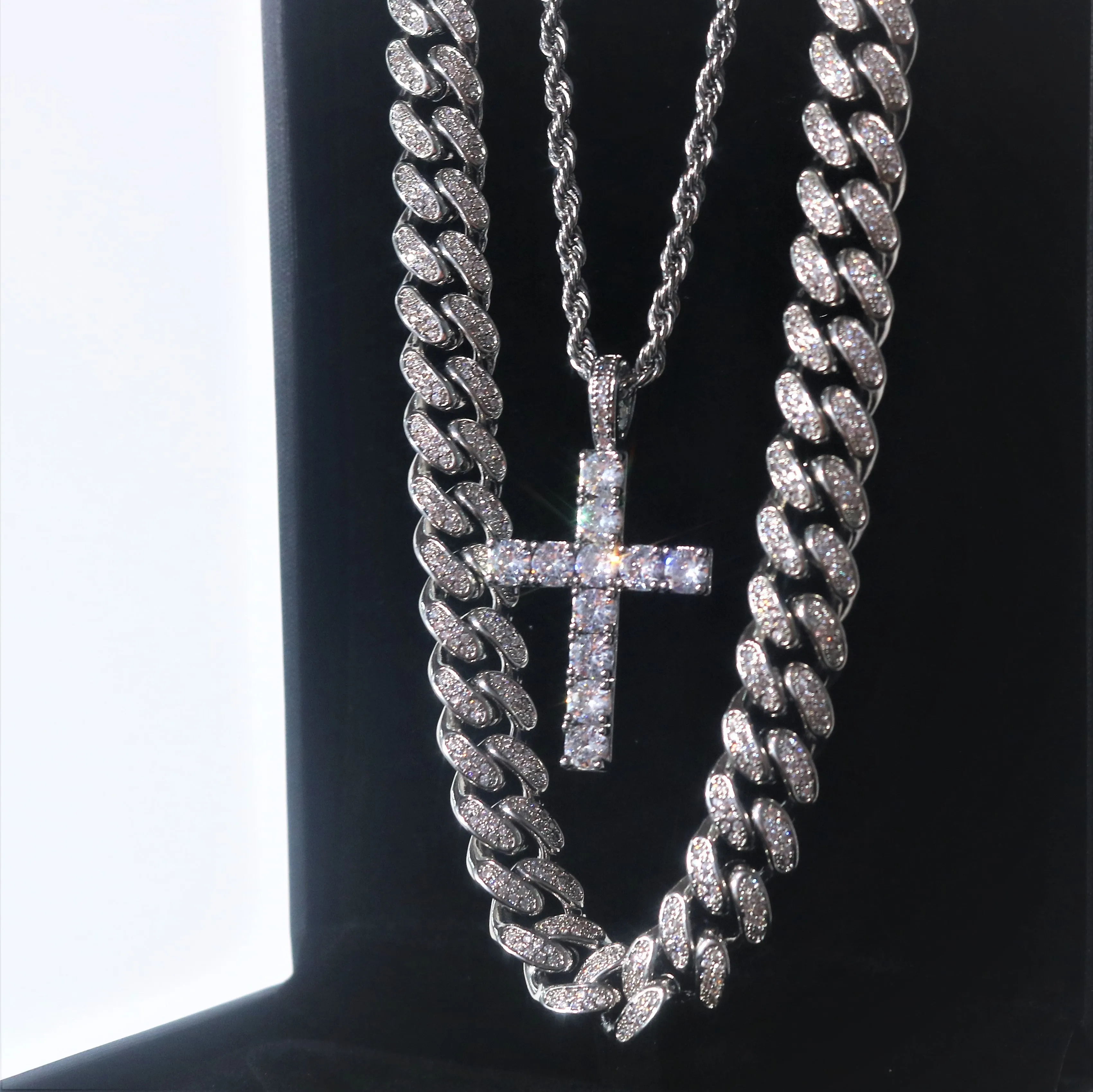 12mm Miami Prong Cuban Chain Necklace