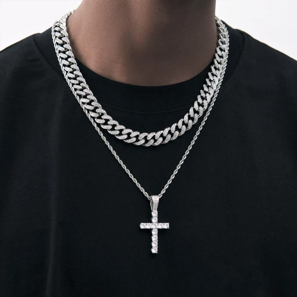 12mm Miami Prong Cuban Chain Necklace