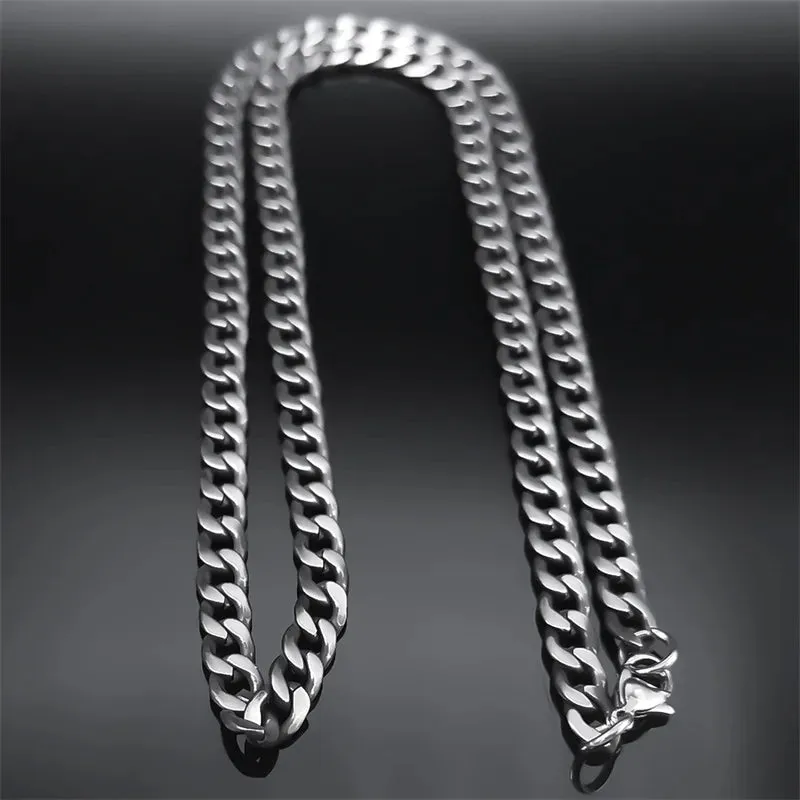 Antique Cuban Link Chain Rope Rapper Necklace for Men Women