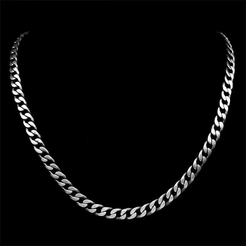 Antique Cuban Link Chain Rope Rapper Necklace for Men Women