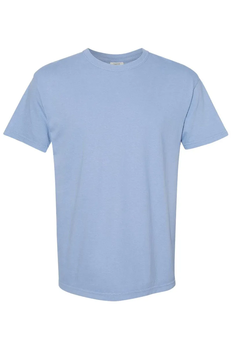 Arched Wifey Blue Chinoiserie Comfort Colors Adult Ring-Spun Cotton Tee