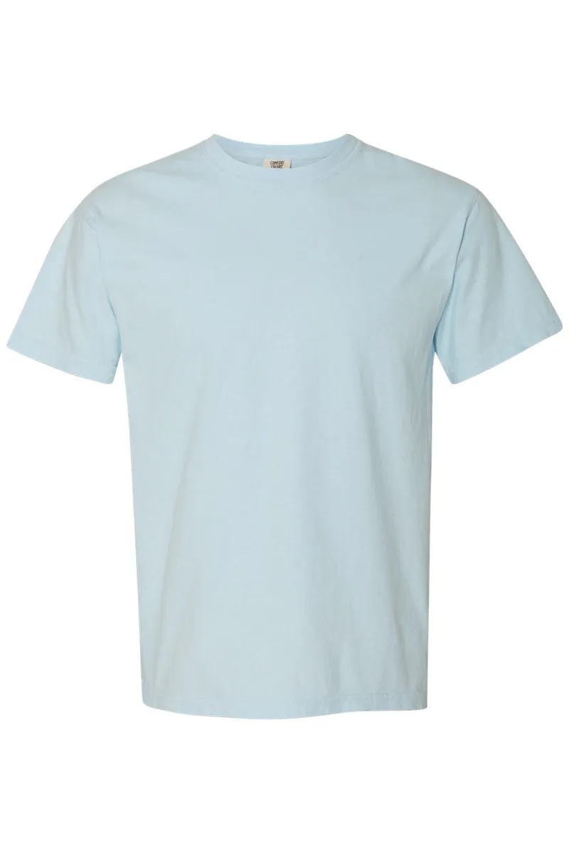 Arched Wifey Blue Chinoiserie Comfort Colors Adult Ring-Spun Cotton Tee