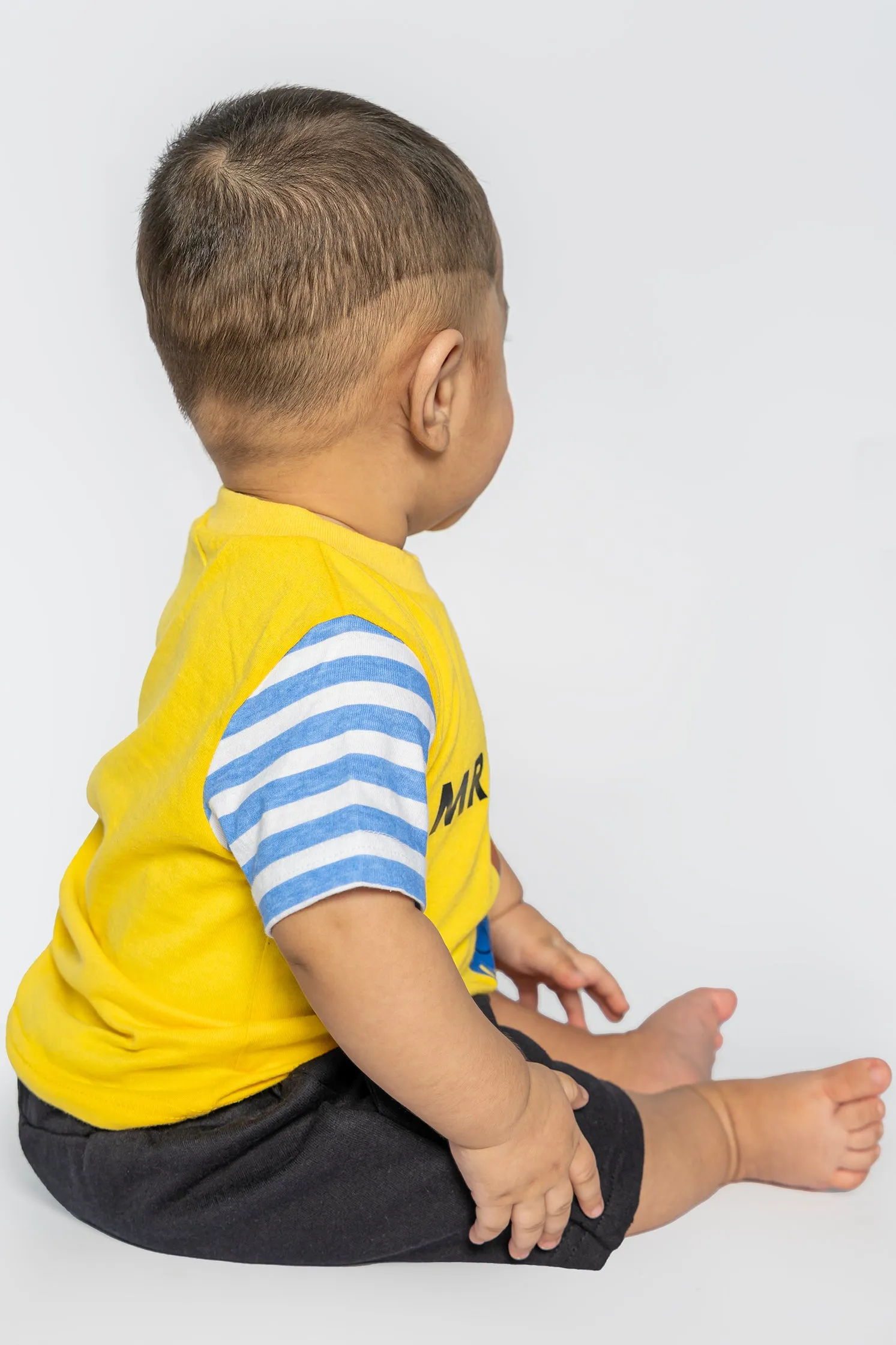 BABY T-SHIRT FRONT "MR BUSY" PRINTING