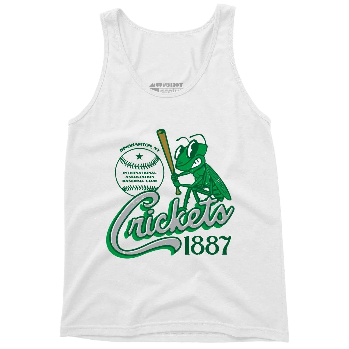 Binghamton Crickets - New York - Vintage Defunct Baseball Teams - Unisex Tank Top
