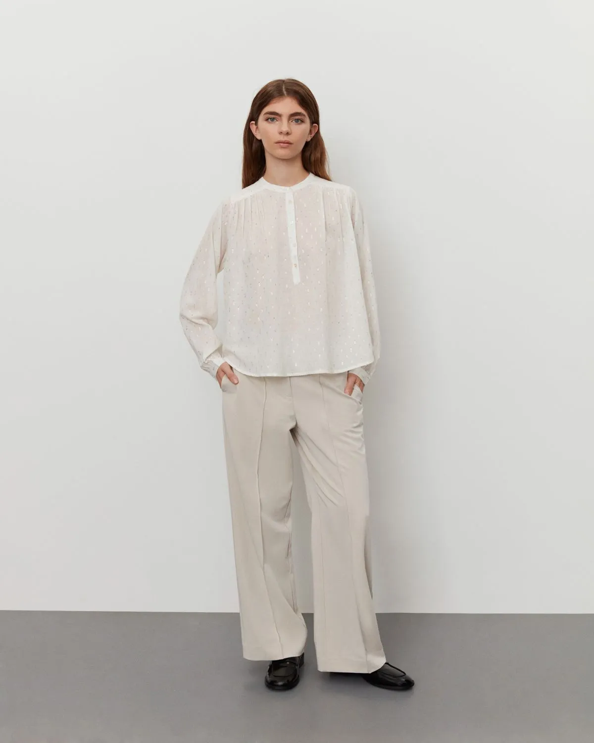 BODILSW SHIRT - White silver