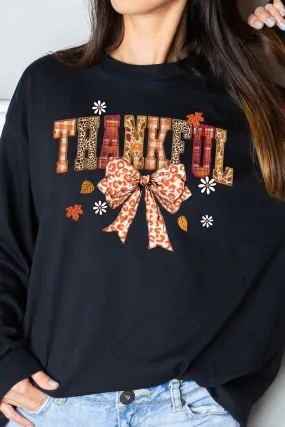 Bowy Thankful Heavy Cotton Long Sleeve Adult T-Shirt