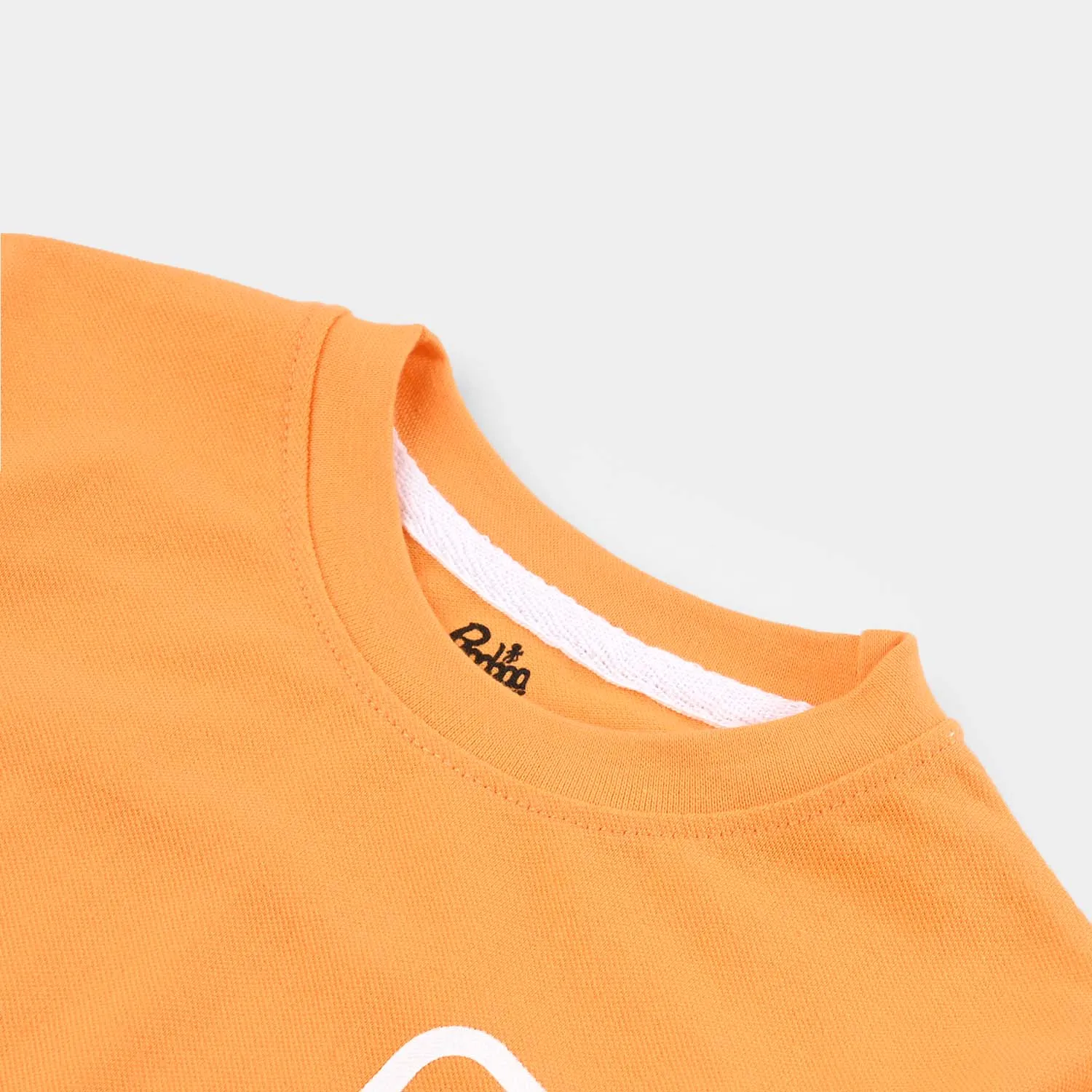 Boys Jumbo Pique T-Shirt H/S Sports Wear-Blz.Orange