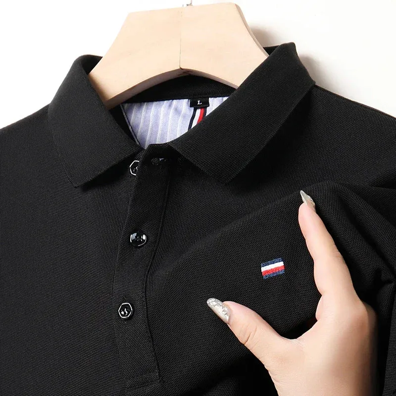 Breathable and Comfortable Embroidered Casual Fashion Polo Shirt