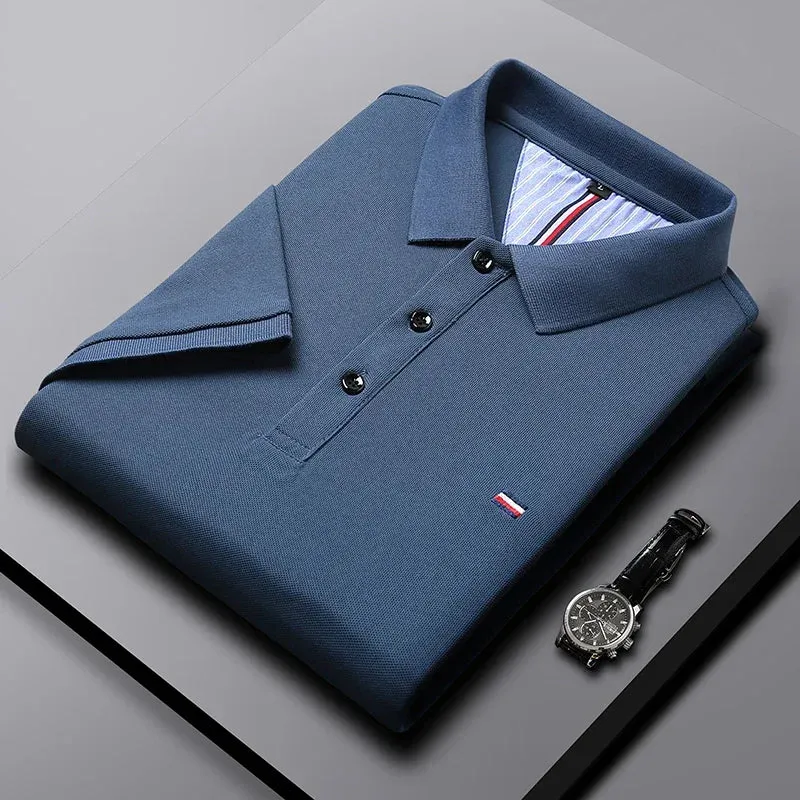 Breathable and Comfortable Embroidered Casual Fashion Polo Shirt