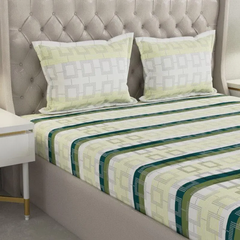 Bredon Stripes Bedsheet - Green