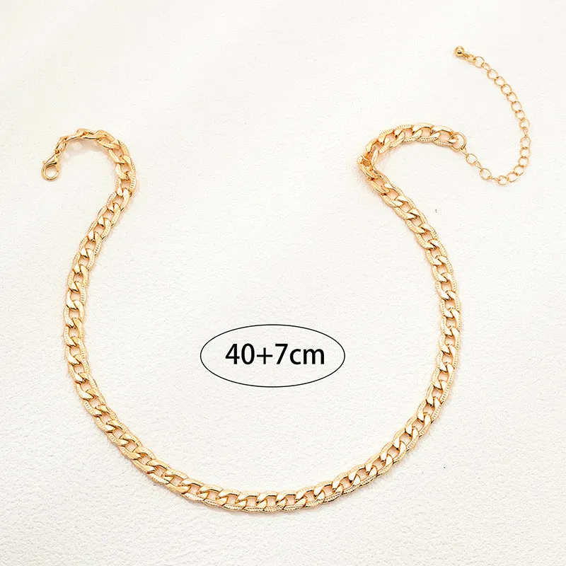 Chunky Cuban Link Chain Necklace - Trendy Hip Hop Statement Jewelry