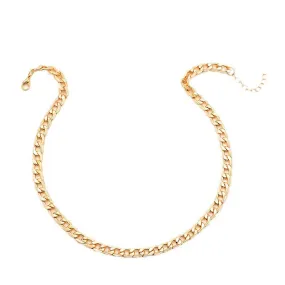 Chunky Cuban Link Chain Necklace - Trendy Hip Hop Statement Jewelry