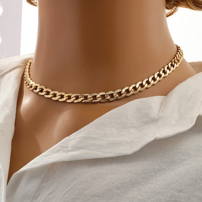 Chunky Cuban Link Chain Necklace - Trendy Hip Hop Statement Jewelry