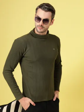 Classic Ribbed Turtleneck T-Shirt