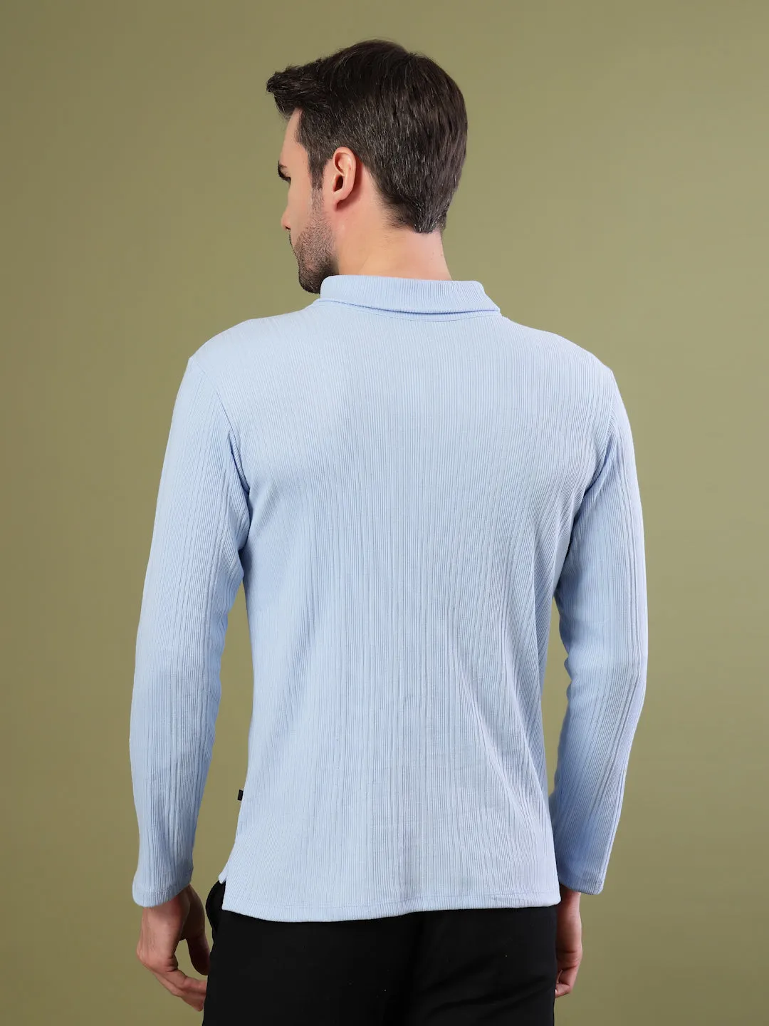Classic Ribbed Turtleneck T-Shirt