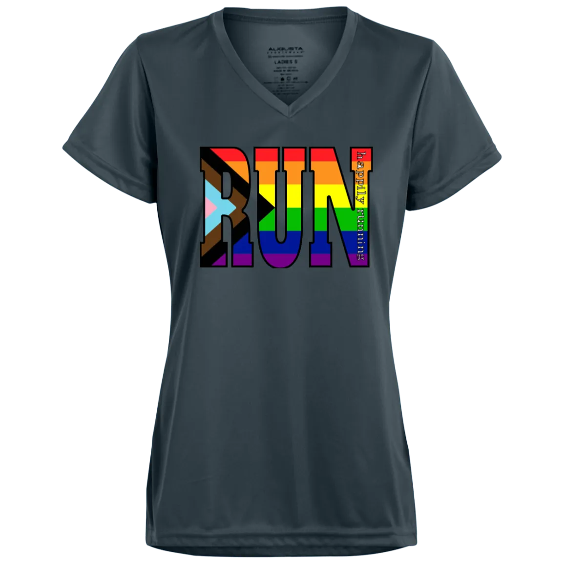CLOSEOUT - 1790 Ladies’ Moisture-Wicking V-Neck Tee