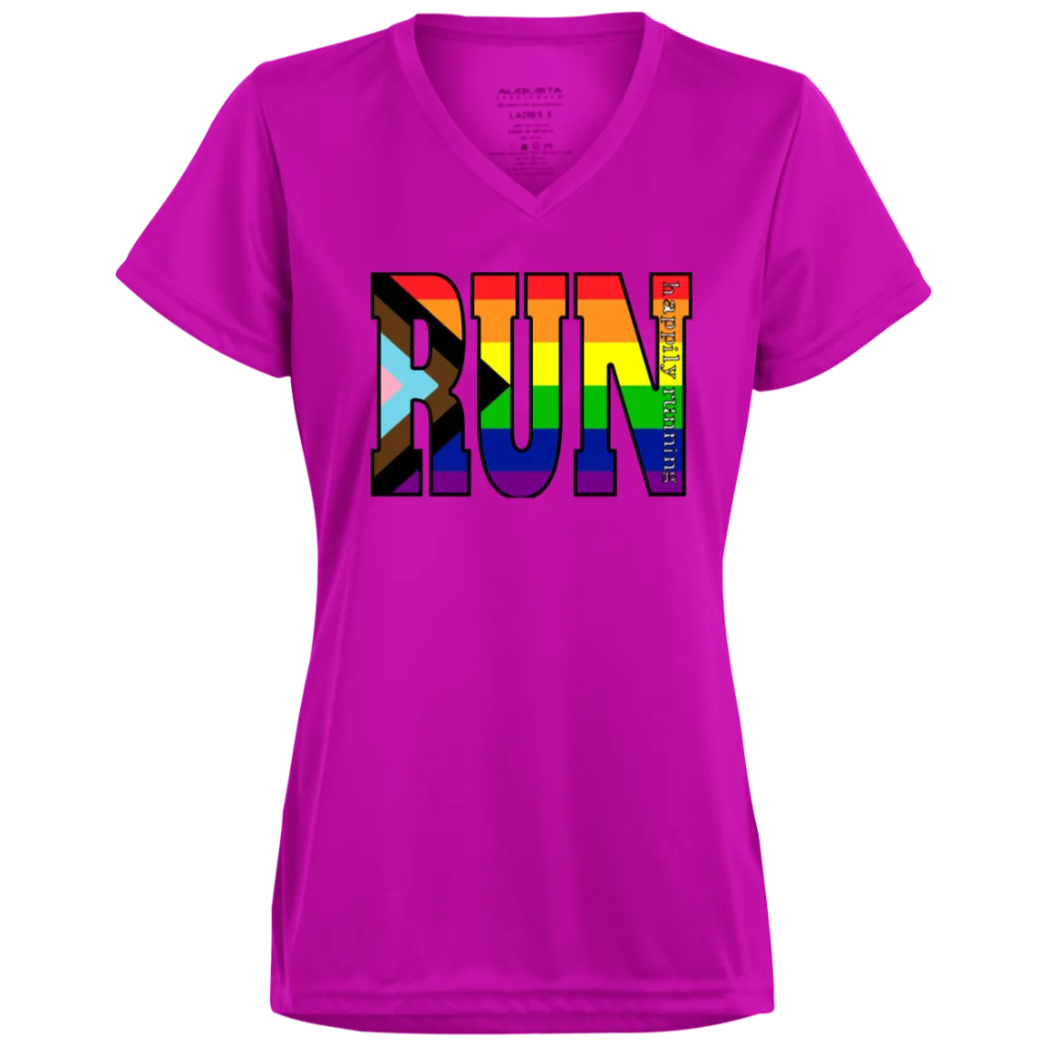 CLOSEOUT - 1790 Ladies’ Moisture-Wicking V-Neck Tee