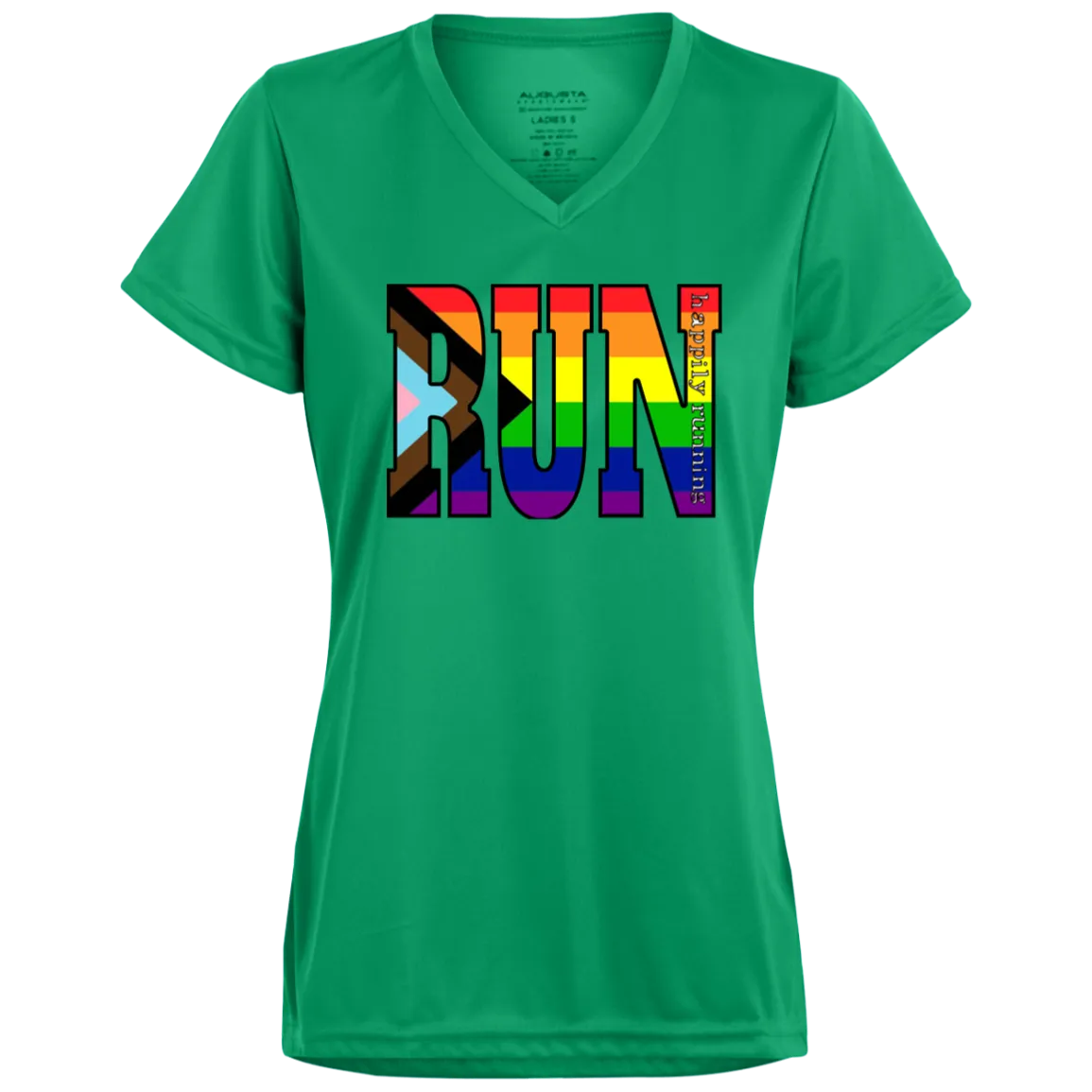 CLOSEOUT - 1790 Ladies’ Moisture-Wicking V-Neck Tee