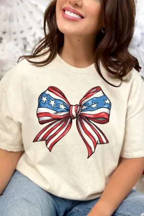Coquette USA Bow Short Sleeve Relaxed Fit T-Shirt