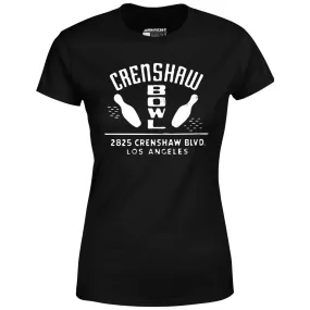 Crenshaw Bowl - Los Angeles, CA - Vintage Bowling Alley - Women's T-Shirt