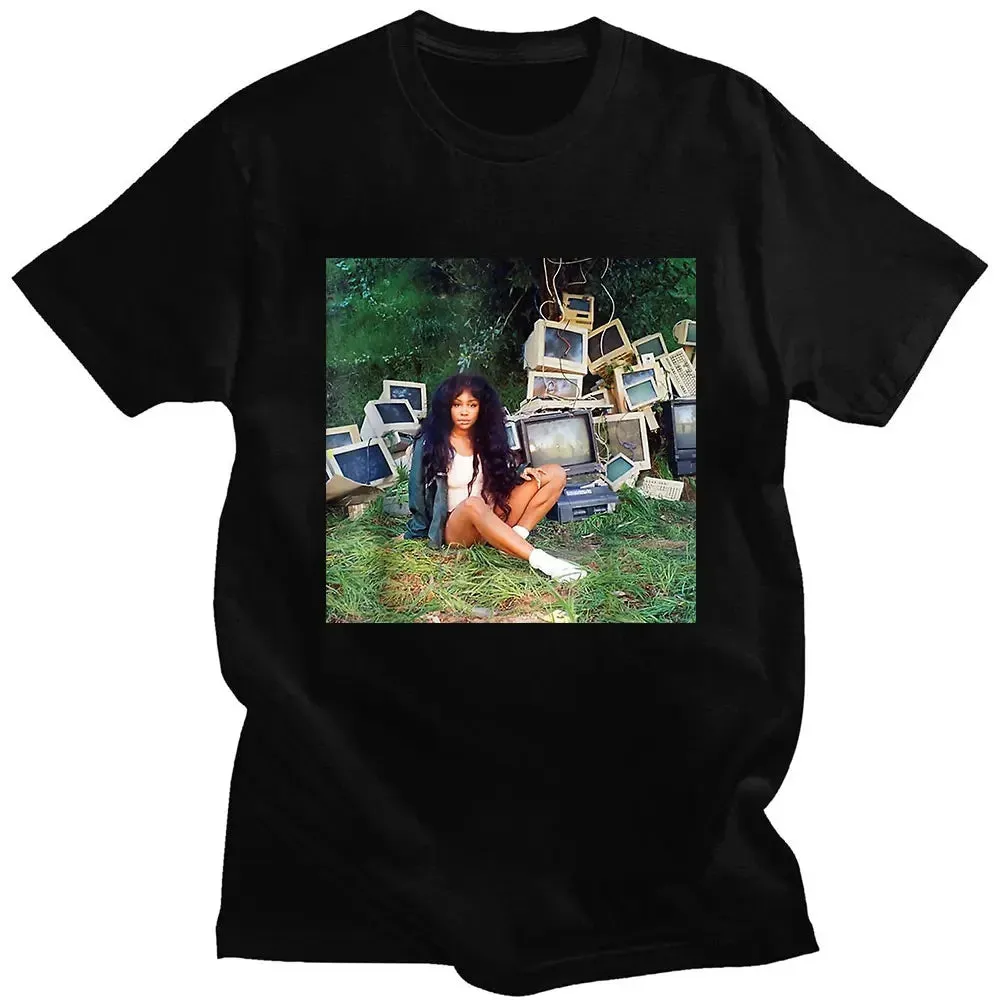 CTRL X SOS Rapper SZA Graphic Tee | Vintage Punk Hip-Hop Casual T-shirt | Bold, Streetwear-Inspired Style for Men & Women