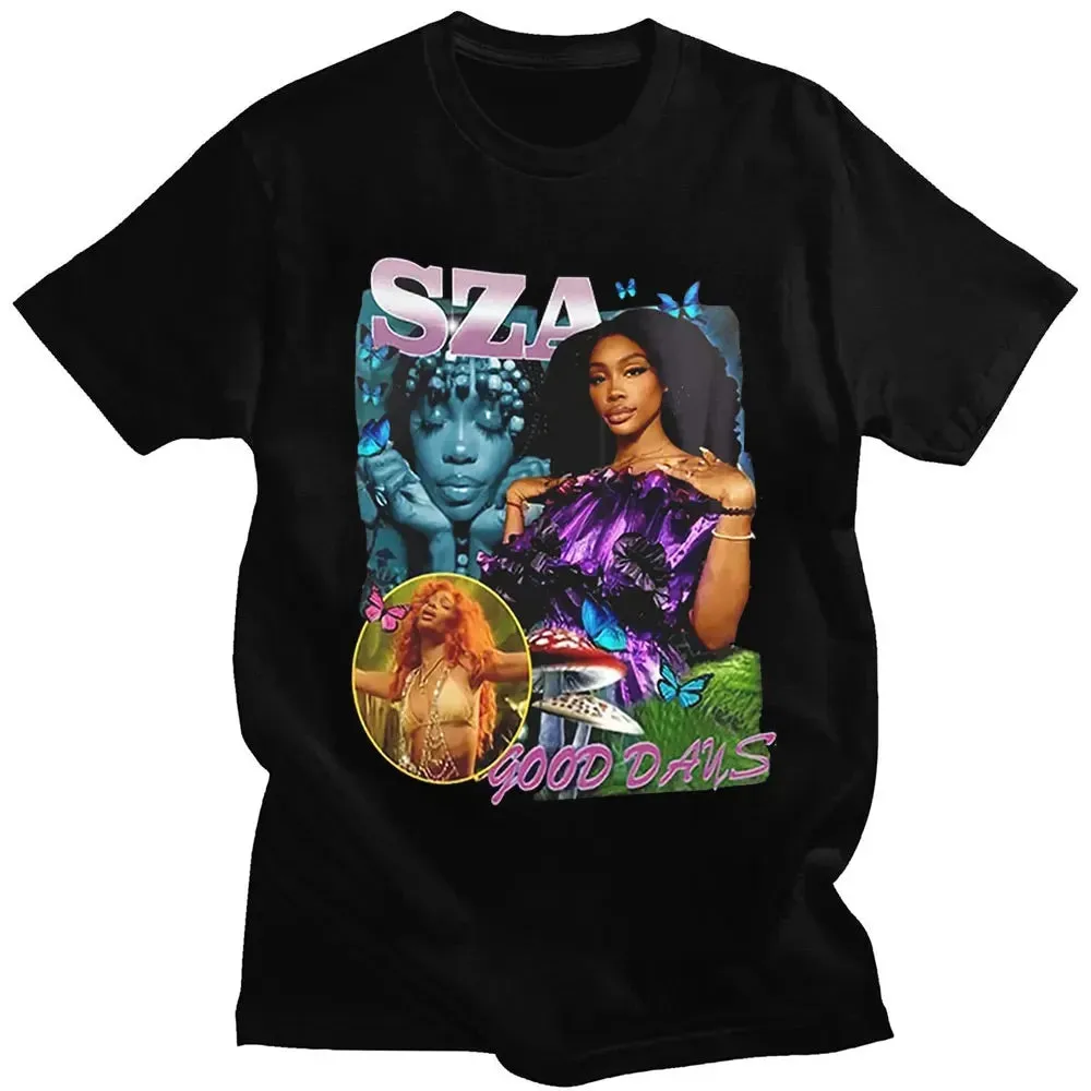 CTRL X SOS Rapper SZA Graphic Tee | Vintage Punk Hip-Hop Casual T-shirt | Bold, Streetwear-Inspired Style for Men & Women