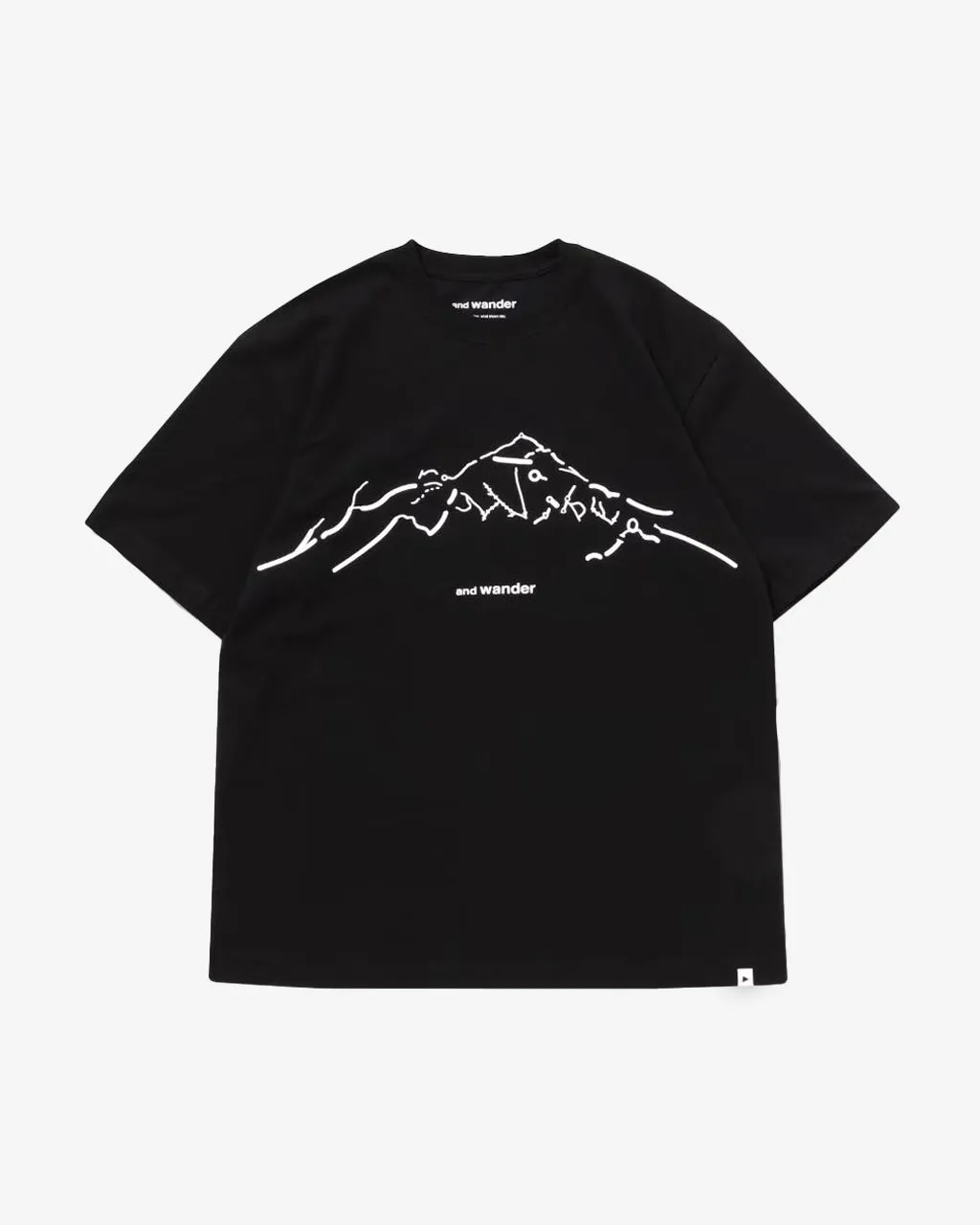 Daijiro OHARA Map Key Print T SS Black