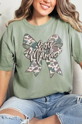 Distressed Boy Mama Coquette Comfort Colors Adult Ring-Spun Cotton Tee