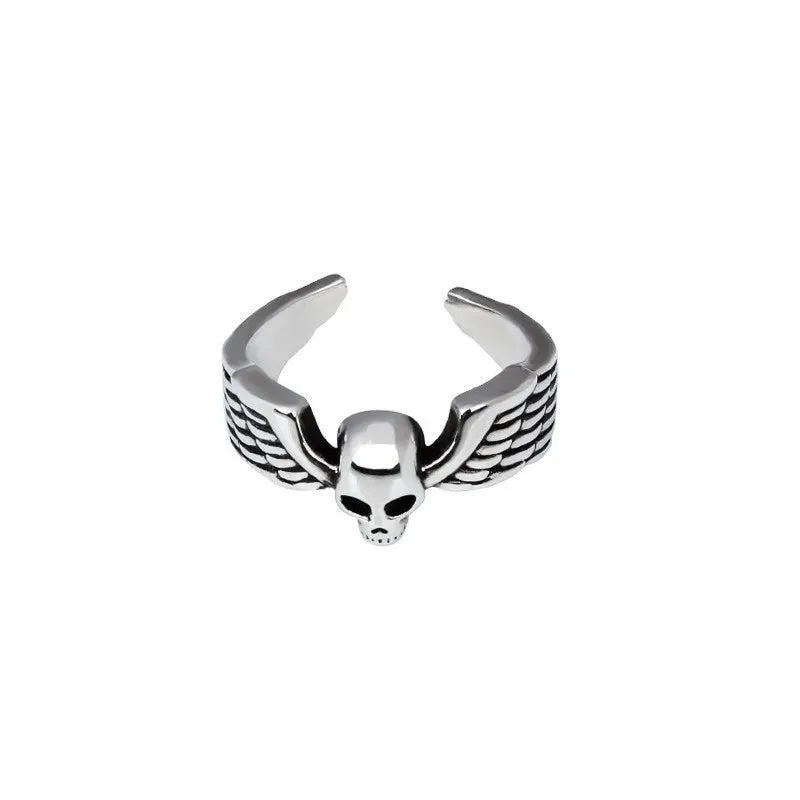 European And American Fashion, Personalized And Versatile, Domineering Flame Dragon Pattern Open Ring, Male Trend Hip-Hop Single