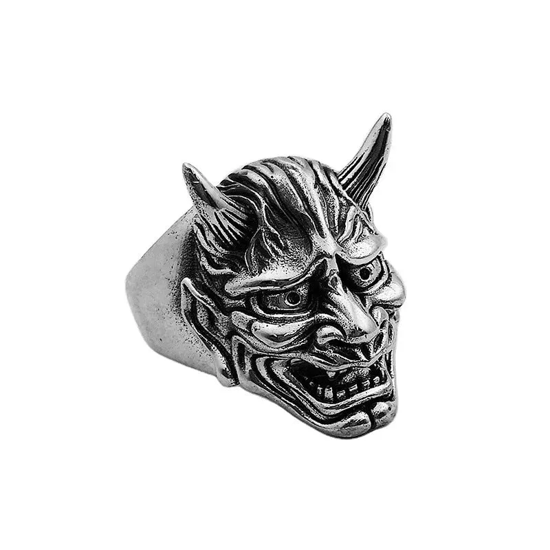 European And American Fashion, Personalized And Versatile, Domineering Flame Dragon Pattern Open Ring, Male Trend Hip-Hop Single