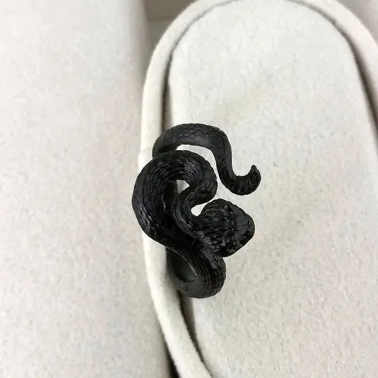 European And American Fashion, Personalized And Versatile, Domineering Flame Dragon Pattern Open Ring, Male Trend Hip-Hop Single