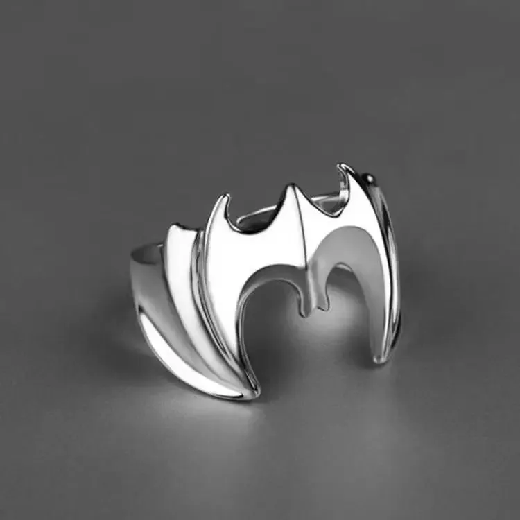 European And American Fashion, Personalized And Versatile, Domineering Flame Dragon Pattern Open Ring, Male Trend Hip-Hop Single