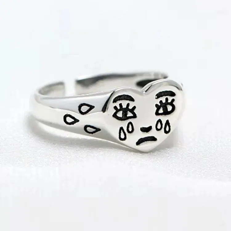 European And American Fashion, Personalized And Versatile, Domineering Flame Dragon Pattern Open Ring, Male Trend Hip-Hop Single