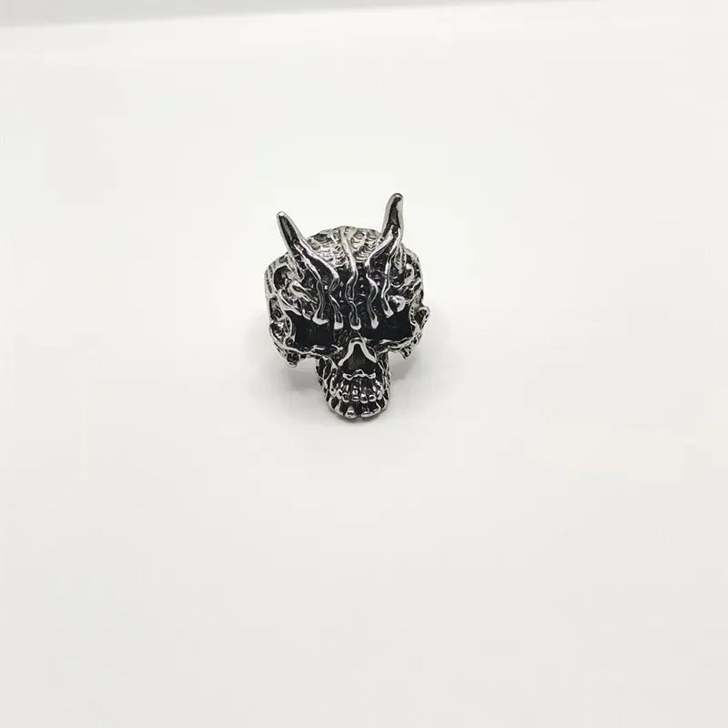 European And American Fashion, Personalized And Versatile, Domineering Flame Dragon Pattern Open Ring, Male Trend Hip-Hop Single