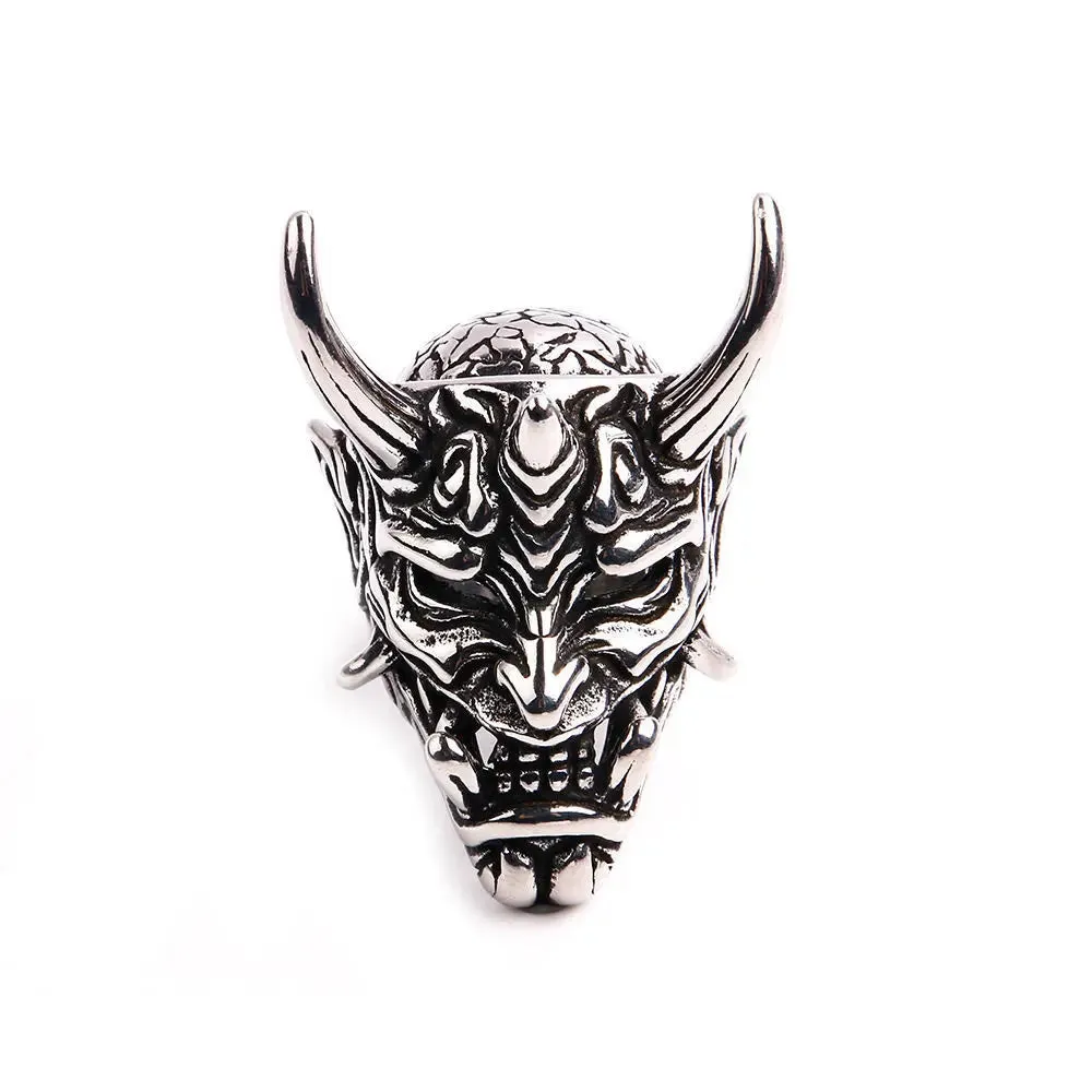 European And American Fashion, Personalized And Versatile, Domineering Flame Dragon Pattern Open Ring, Male Trend Hip-Hop Single