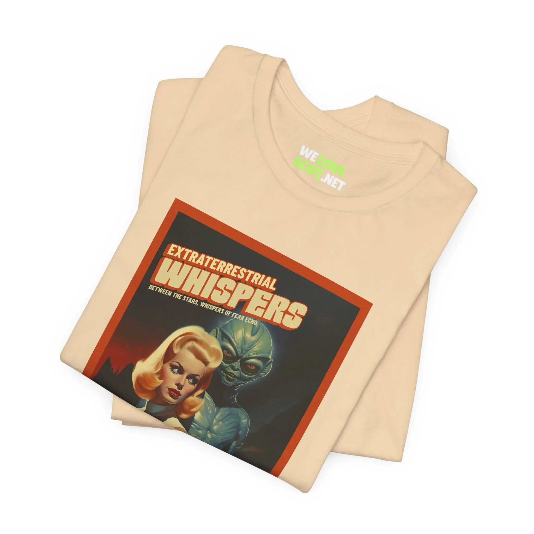 Extraterrestrial Whispers Retro Sci-Fi T-Shirt