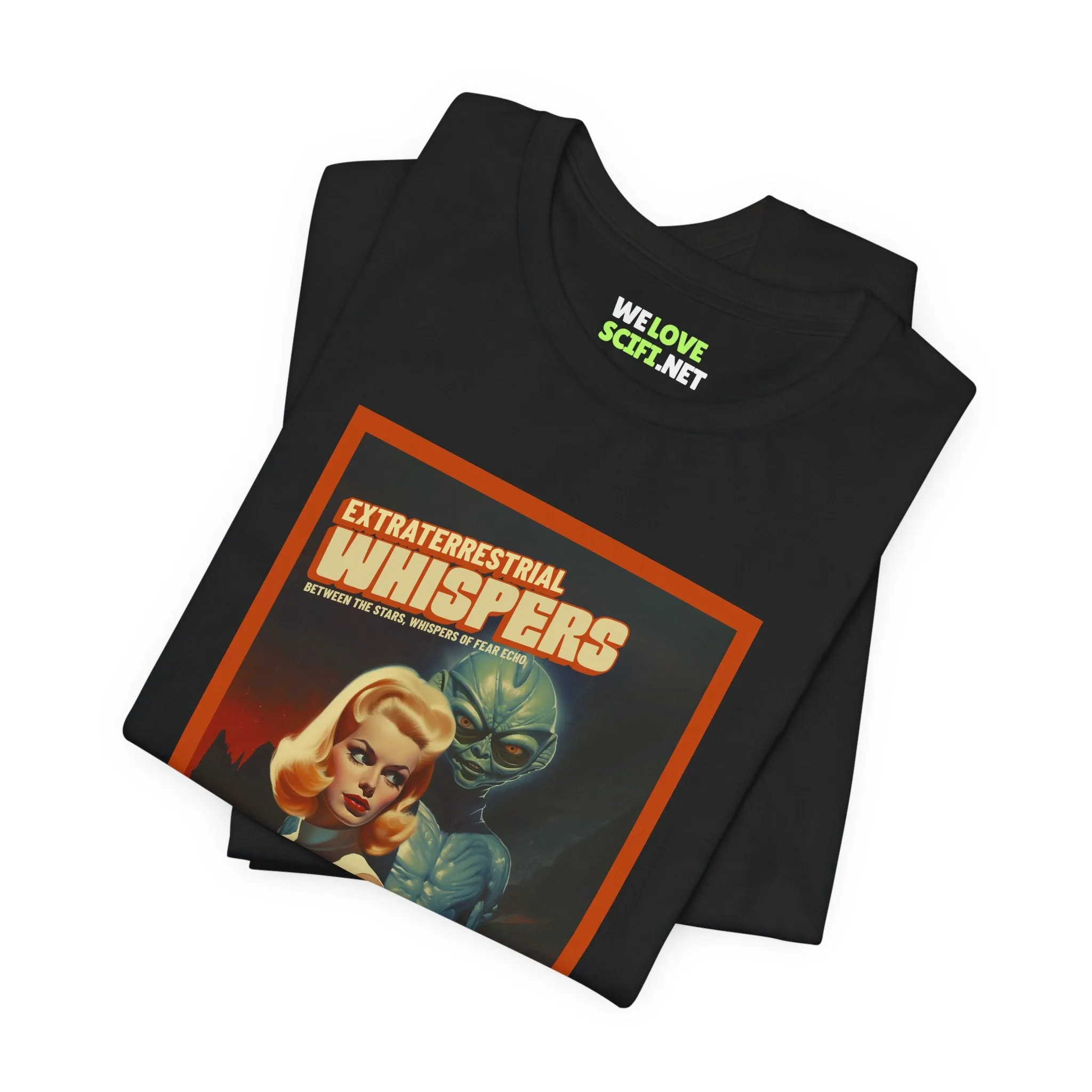 Extraterrestrial Whispers Retro Sci-Fi T-Shirt