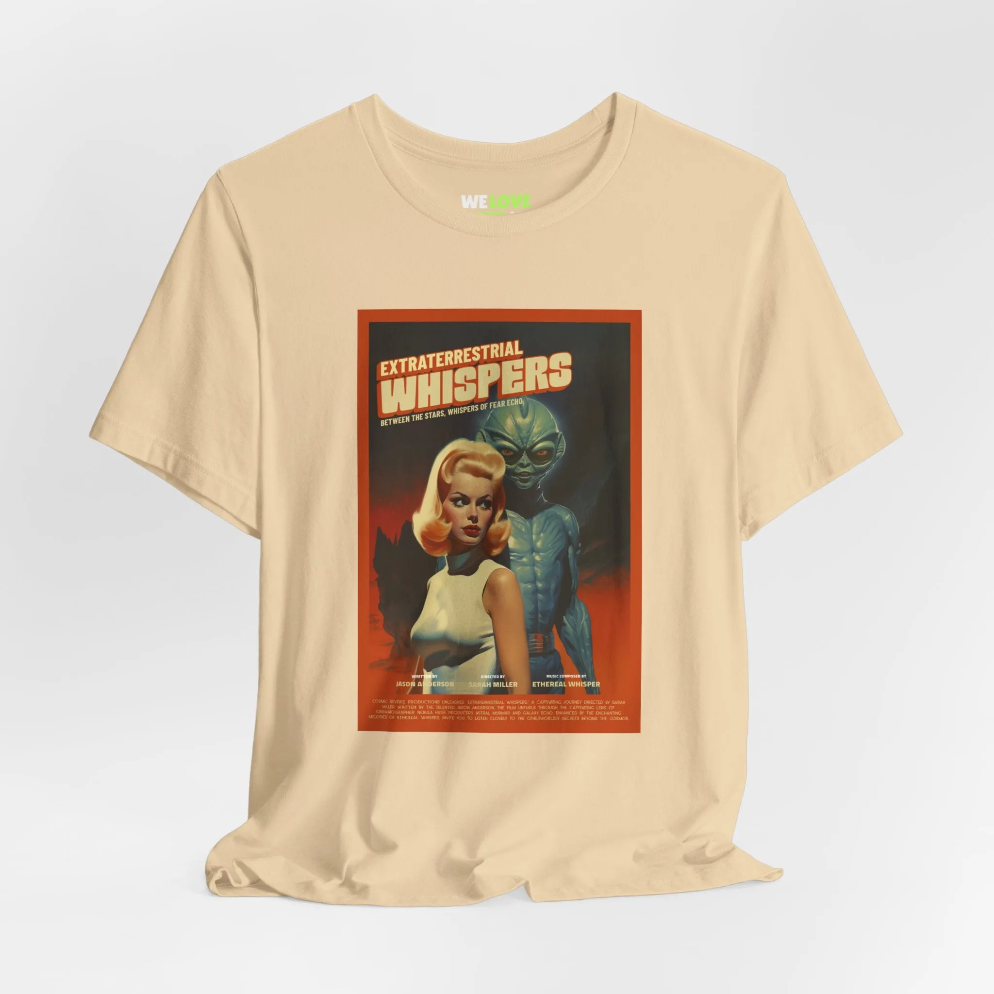 Extraterrestrial Whispers Retro Sci-Fi T-Shirt