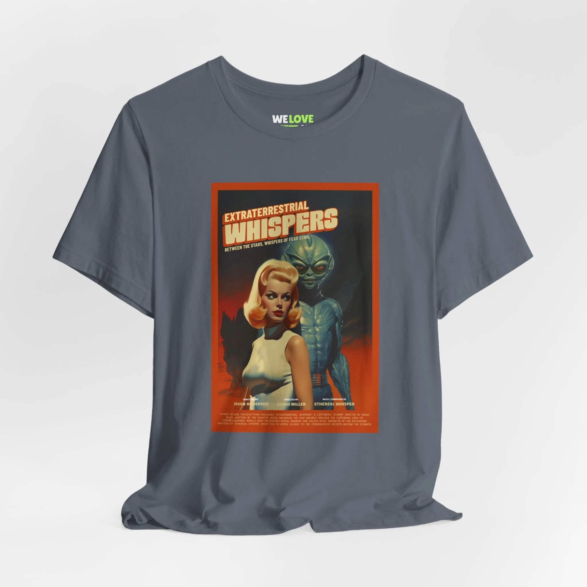 Extraterrestrial Whispers Retro Sci-Fi T-Shirt