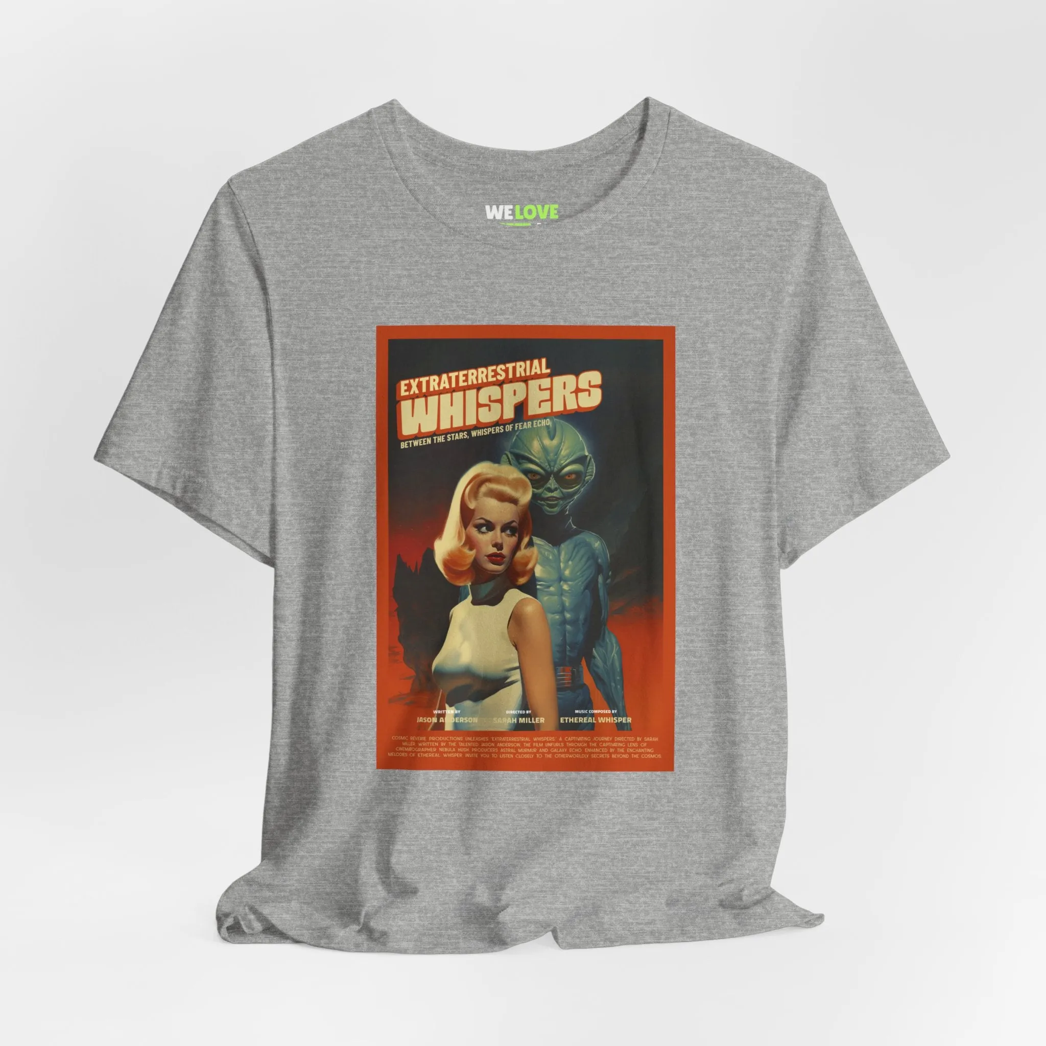 Extraterrestrial Whispers Retro Sci-Fi T-Shirt