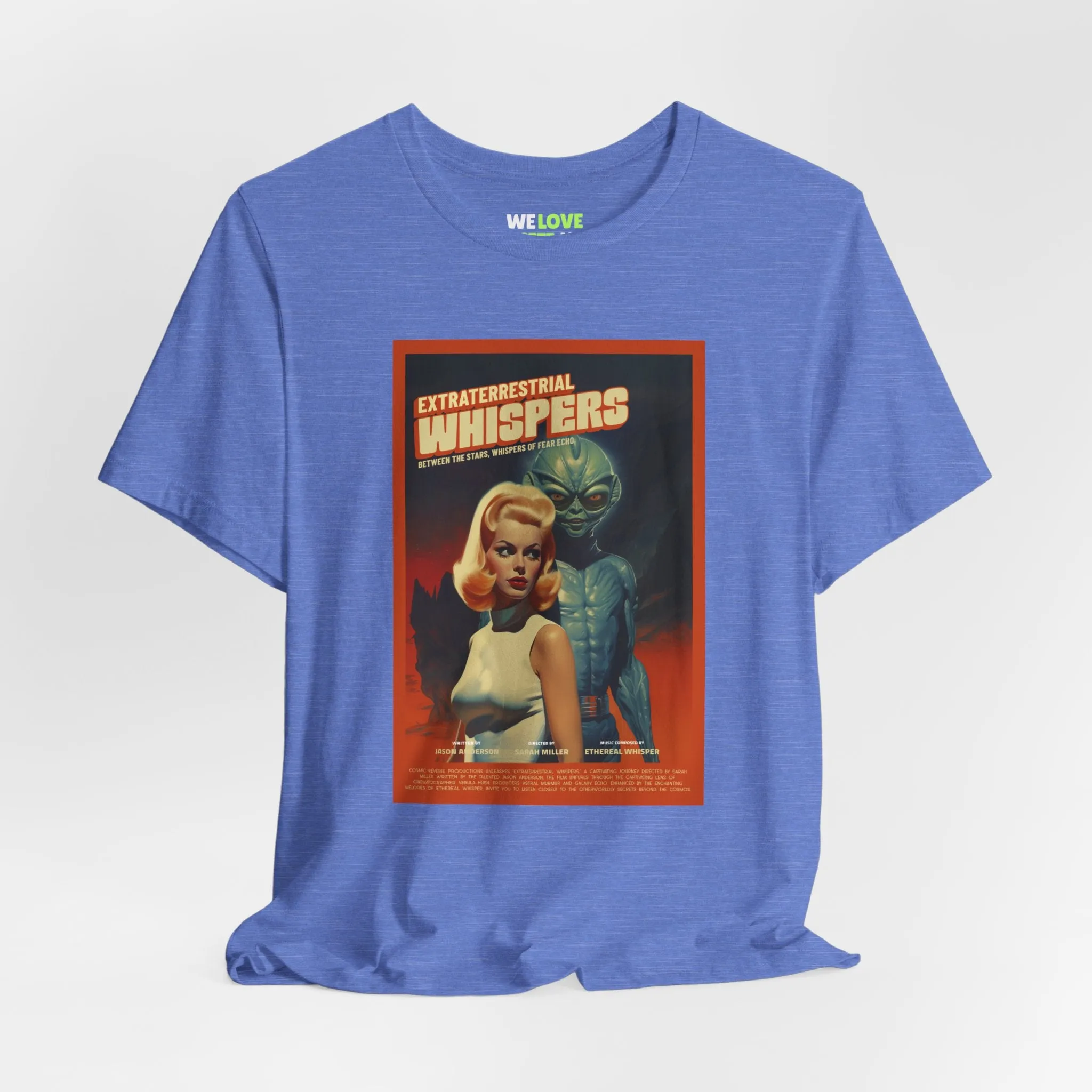 Extraterrestrial Whispers Retro Sci-Fi T-Shirt