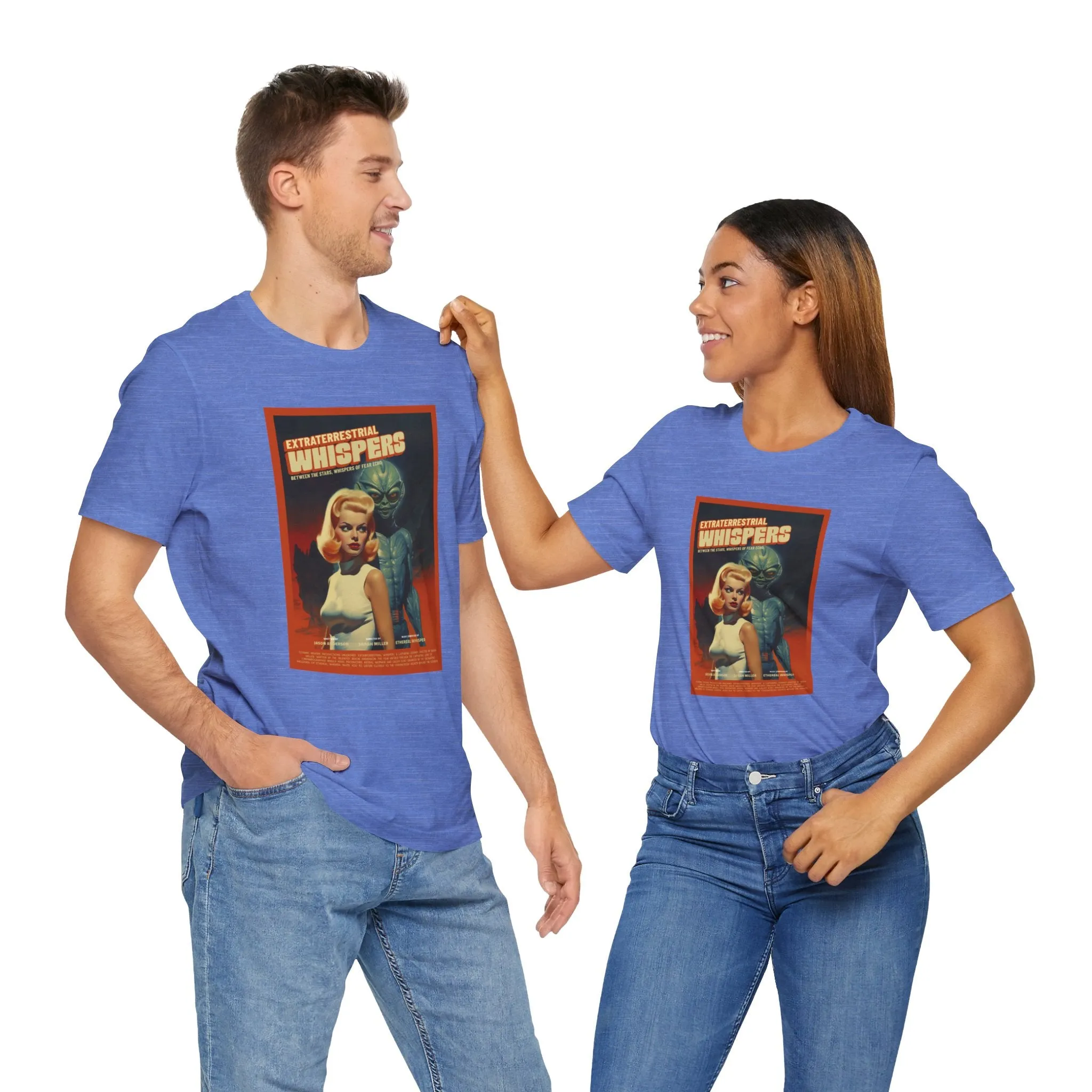 Extraterrestrial Whispers Retro Sci-Fi T-Shirt