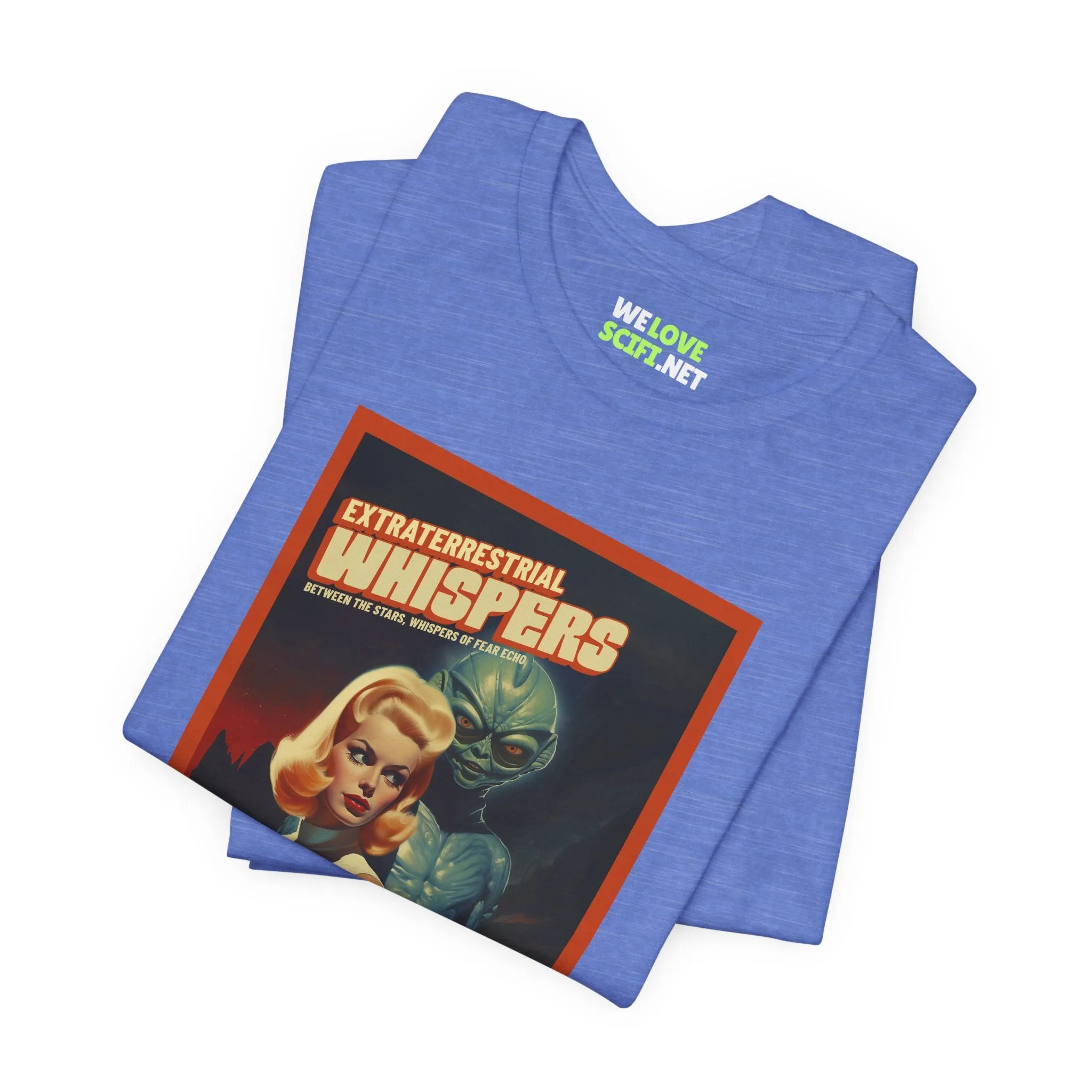 Extraterrestrial Whispers Retro Sci-Fi T-Shirt
