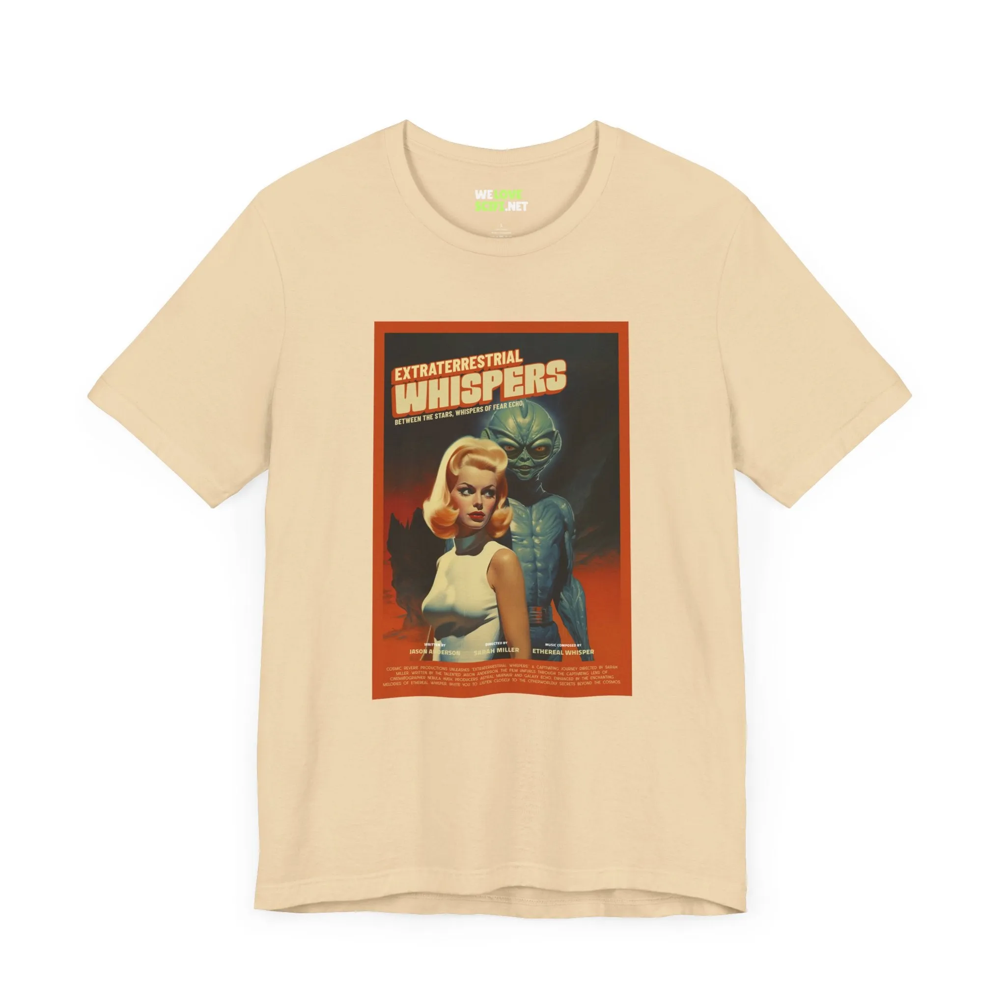 Extraterrestrial Whispers Retro Sci-Fi T-Shirt
