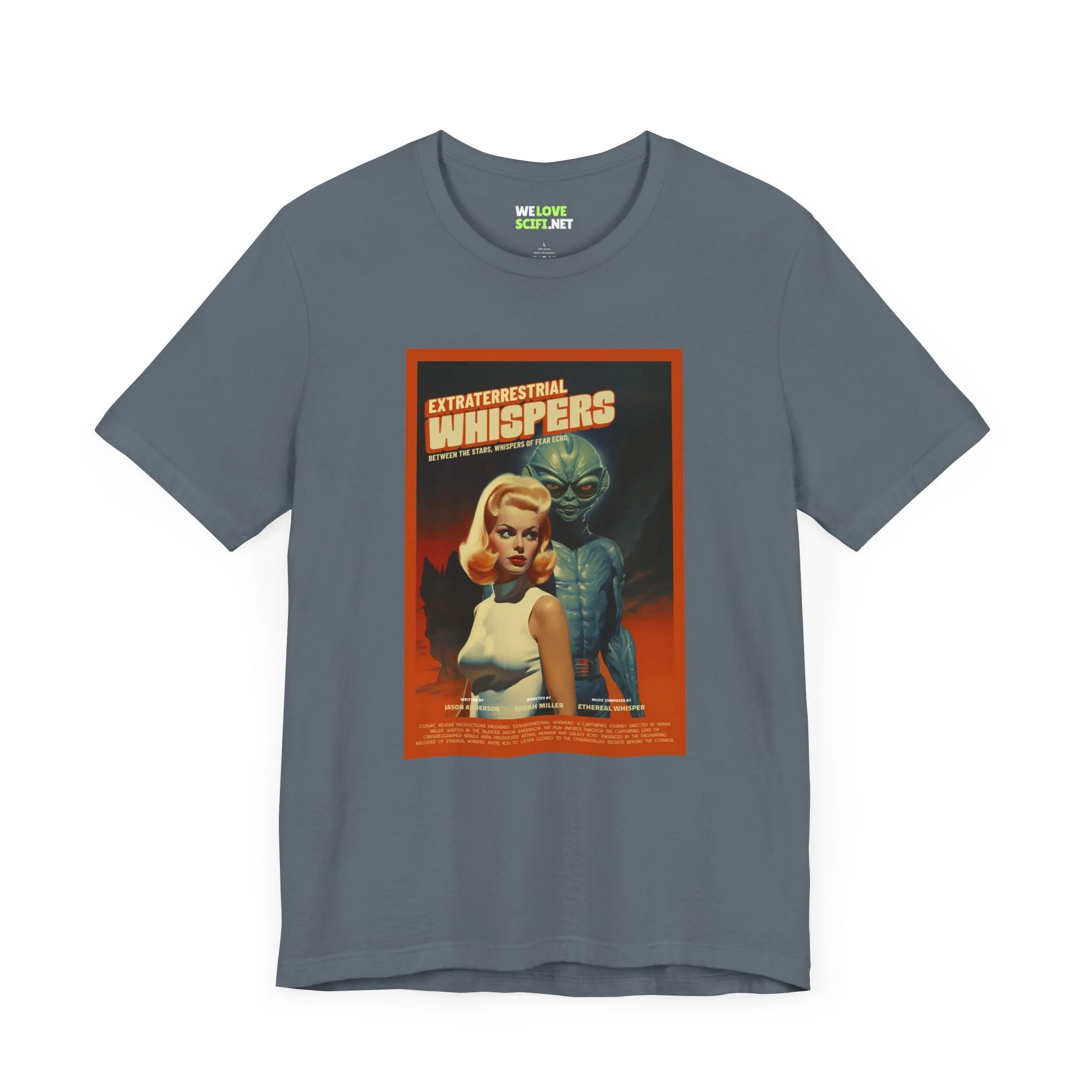 Extraterrestrial Whispers Retro Sci-Fi T-Shirt