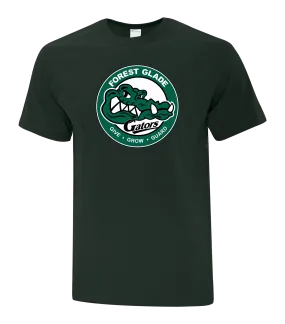 Forest Glade Youth Cotton T-Shirt with Printed Logo