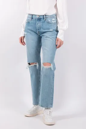 FRAME Le Slouch jean in Rossum 2 Year Rips