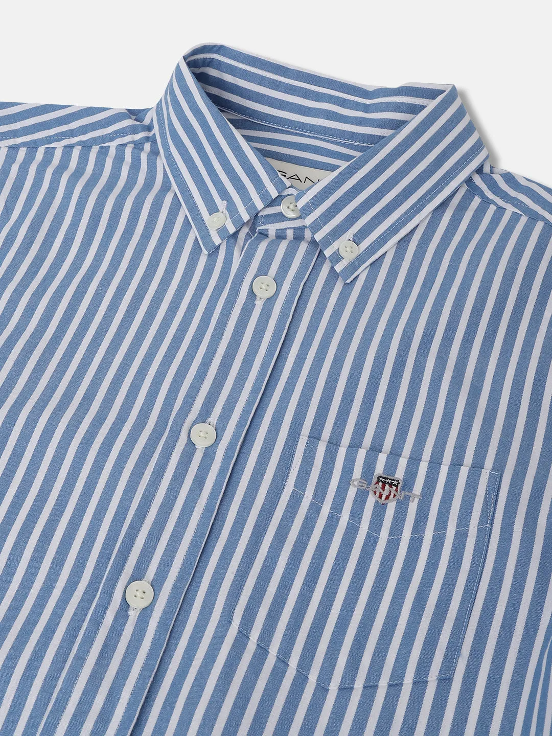 Gant Kids Blue Fashion Striped Regular Fit Shirt